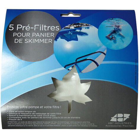 PRÉ-FILTRES POUR PANIER DE SKIMMER - Sachet de 5