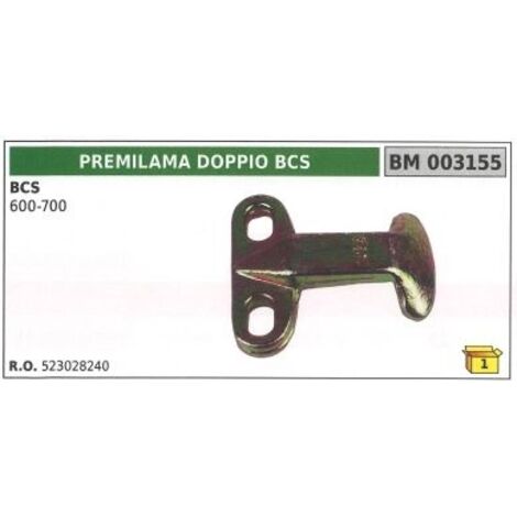 Pré-lame double pour tracteur agricole BCS 600 700