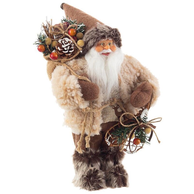 Père Noël alpin taille s H30 cm