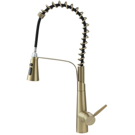 Pre-rinse Pull Down Kitchen Faucet,gold
