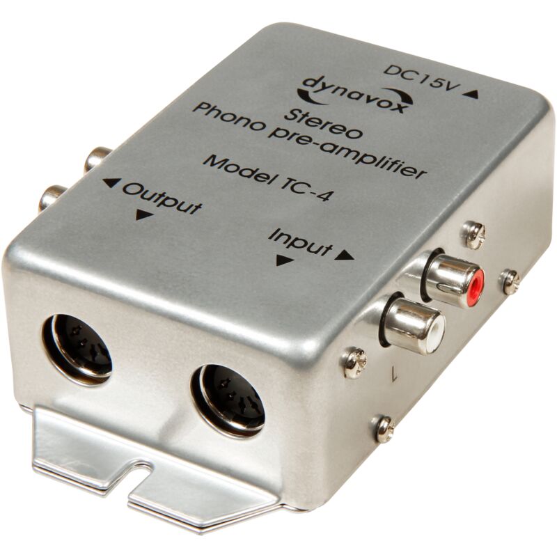 

ETT - Preamplificador de fono TC-4 dynavox, plateado, estéreo