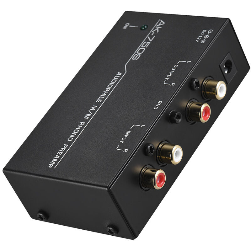 

Preamplificador Phono Audiophile M / M con controles de nivel Interfaces de entrada y salida RCA