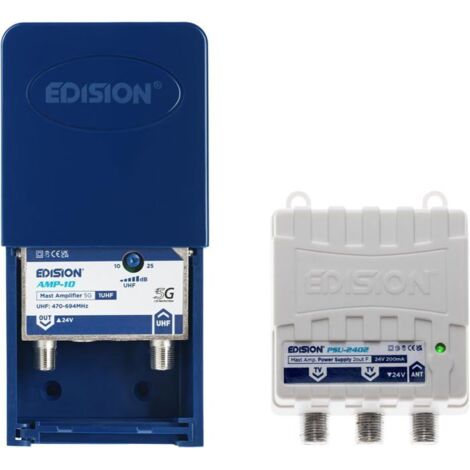 Préamplificateur de mât - MAK - MAK-100 - 10-25 dB - 107 dBmV - Filtre 5G LTE