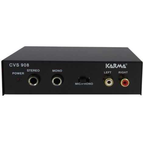 Preamplificatore Karma CVS 908 con Convertitore di Segnale Audio Nero