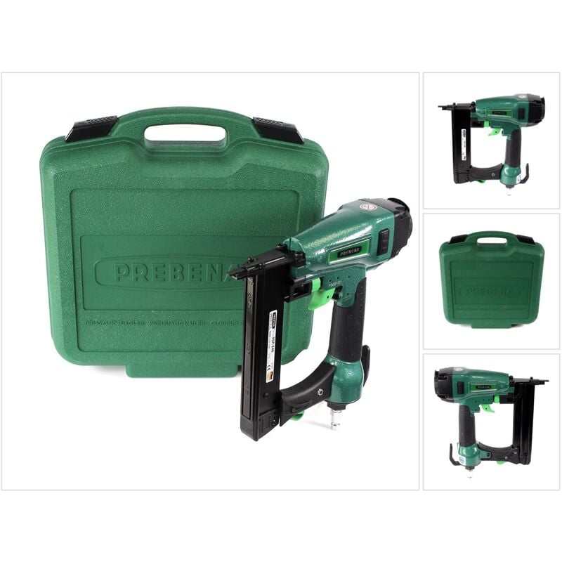 3GP-E40 Agrafeuse-cloueuse pneumatique 40mm + Agrafe de type e ( 25mm / 32mm ) + Coffret de transport - Prebena