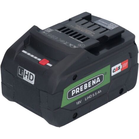 Prebena AKKU18-5,5-LIHD Akku 18 V 5,5 Ah / 5500 mAh LiHD Li-Ion CAS mit Ladestandanzeige