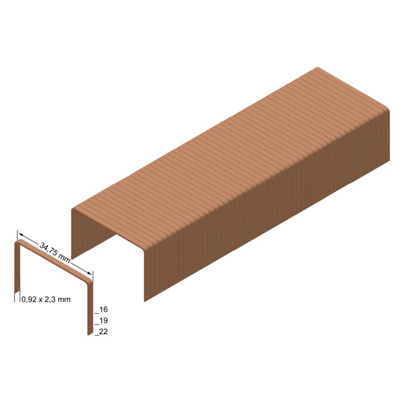 Agrafes B16CLF Prebena carbonisées