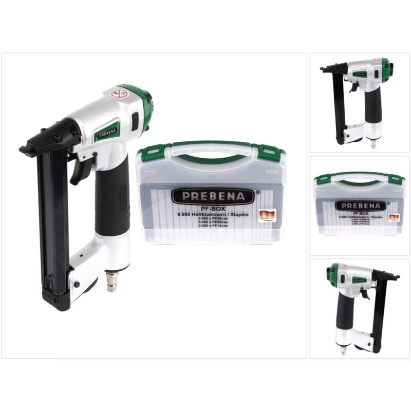 DNPF16 Agrafeuse pneumatique + pf-box 9.000 Agrafes - Prebena