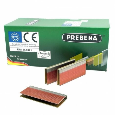 Prebena L clamps L63CRFHA-ETA acier inoxydable Bostitch S5650 S5765 S5 Senco N 851 BEA 155 KL-26 6,9M-EN14922
