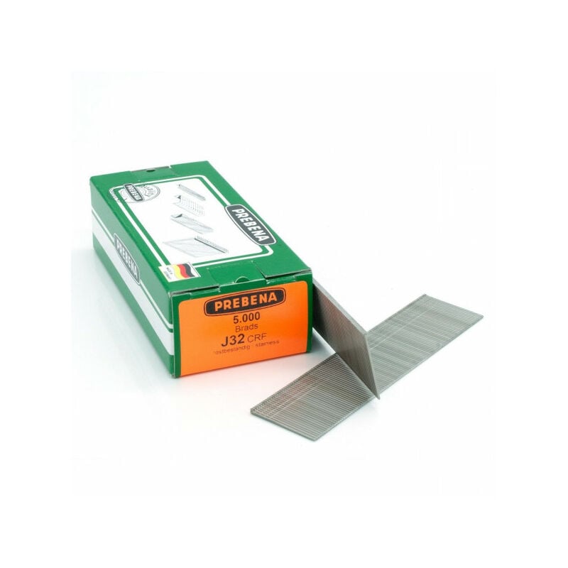 1,2x32mm J32CRF Stauchkopfnägel Brads rostfrei 18GA Prebena j BR-03 5,0M-BR-0332RF | 04016429006956 1,2x32mm J32CRF Stauchkopfnägel Brads rostfrei 18GA Prebena j BR-03 5,0M-BR-0332RF | 04016429006956