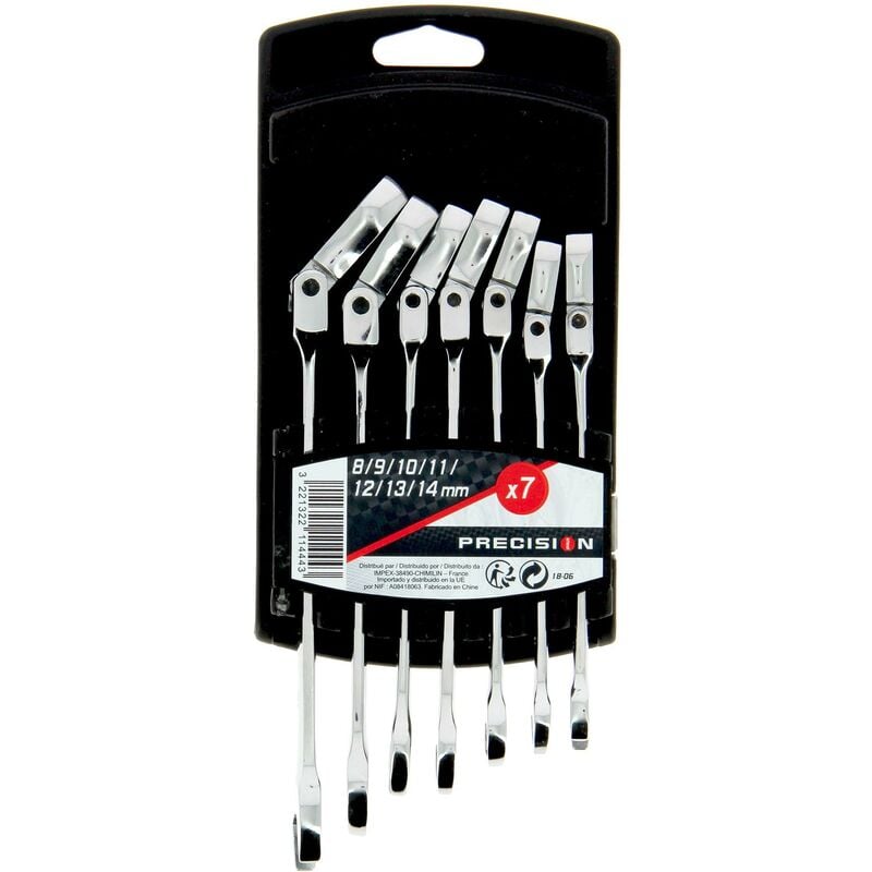 7 Cles mixtes a cliquet