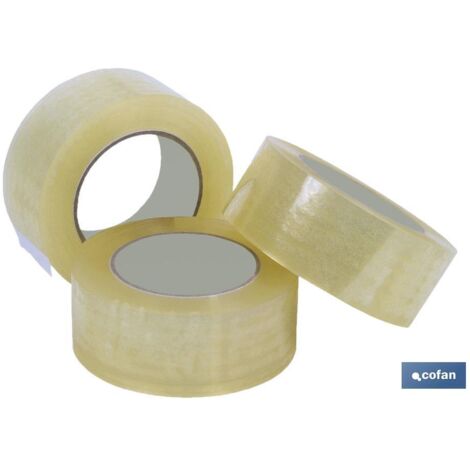 PRECINTO ACRILICO TRANSPARENTE 45 Micras 48MM X 66MTS