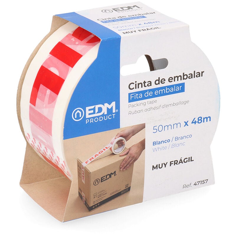 

EDM Cinta de precinto muy fragil 48micras 50mx50mm edm