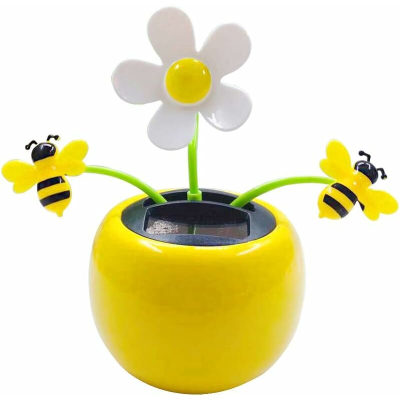 

Precioso juguete de baile de energía solar, columpio de energía solar, maceta de abeja, adorno de coche para salpicadero de coche, escritorio,