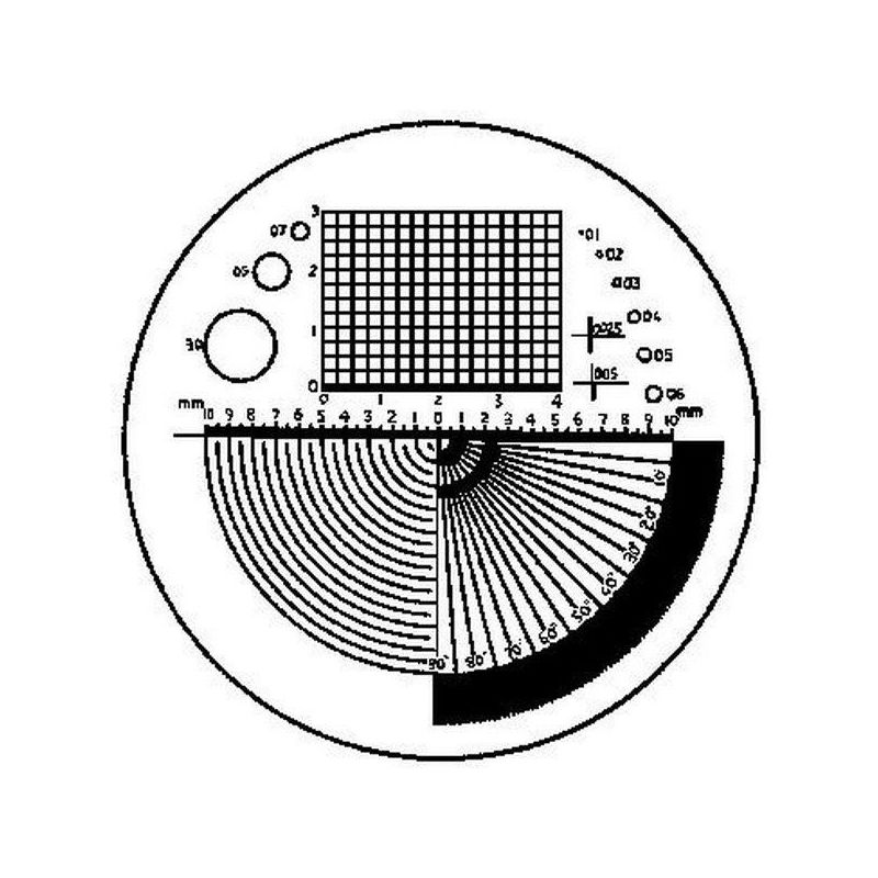 

Eschenbach - Escala graduada de precisión de recambio, Tipo : B, Modelo matriz de polaridad, ángulos, radios