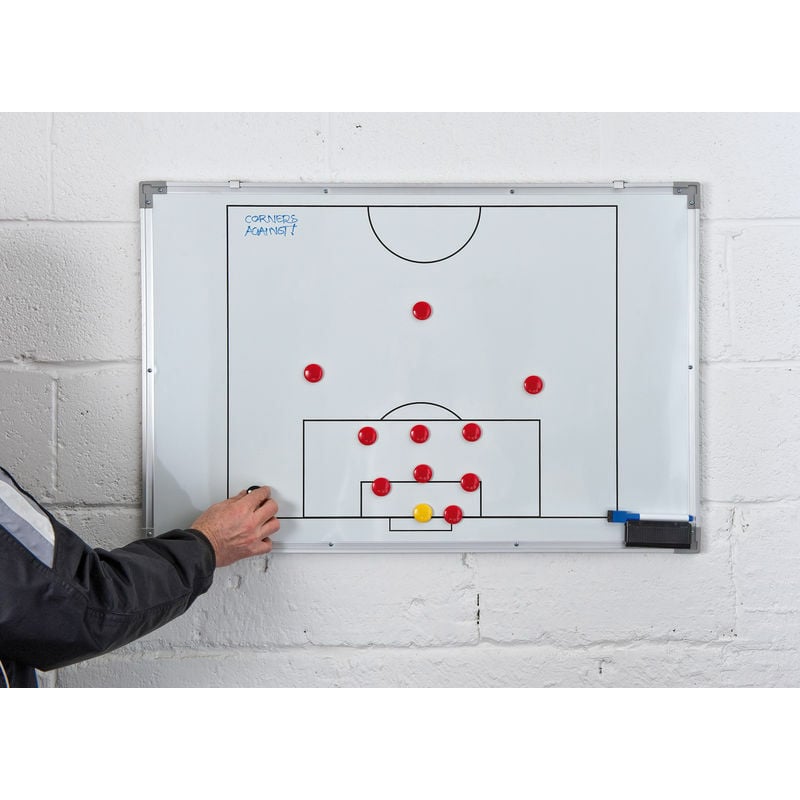 Double-Sided Soccer Tactics Board 60x90cm - Multi - Precision