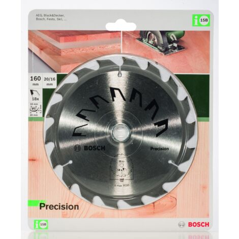 PRECISION Kreissägeblatt Ø 160 mm  BOSCH 2609256855