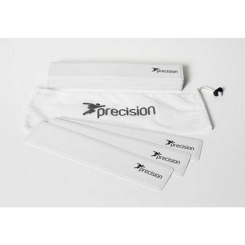 Precision - Rectangular Rubber Markers (Set of 15) White - White