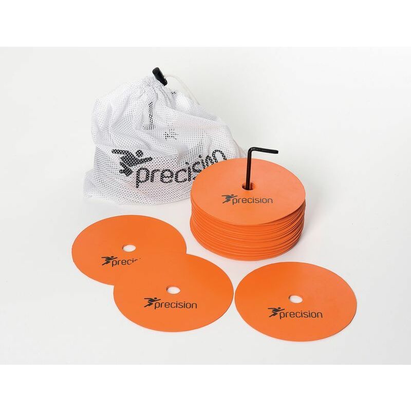 Precision - Round Rubber Marker Discs (Set of 20) Orange Medium - Orange