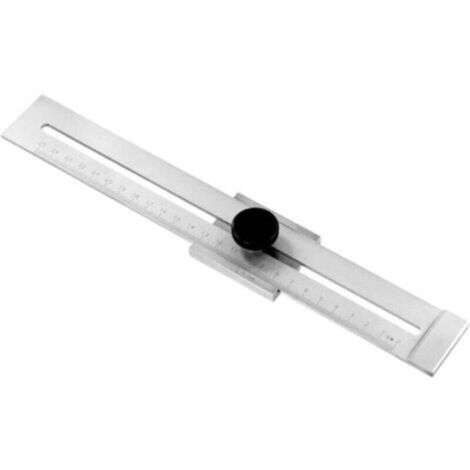 Precision scribing gauge, parallel scriber made of stainless steel, laser-engraved scale, measuring range 250 mm FLITI