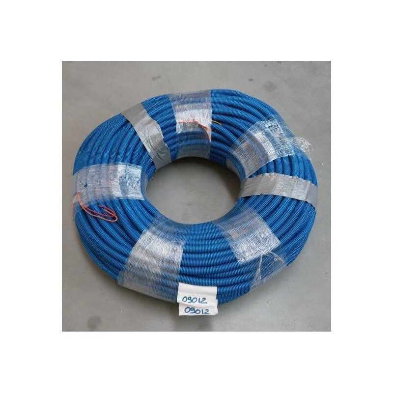 Gaine icta préfilée bleue ø 16mm (bobine de 100m) 3x1.5mm² fil rouge-orange-orange Chronofil Legrand