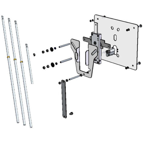 Prefer Kw574 Kit Basculante Cil Eu 24X10 - Sistema di Chiusura Affidabile