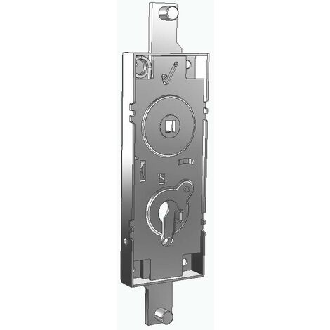 PREFER serratura per basculante/garage senza cilindro, interasse 60 mm, maniglia in folle