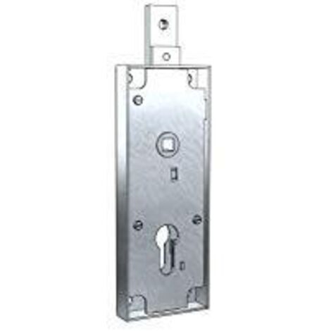 PREFER - Serratura per Basculante/Garage senza Cilindro, Interasse 60 mm - Serratura a Chiave con Catenaccio Rinforzato e Molla di Ritorno per Maggiore Sicurezza e Durabilità