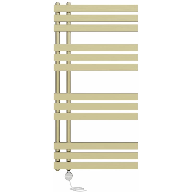Image of Prefilled Thermostatic D-shape Electric Heated Towel&hellip;