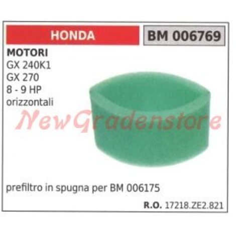 Préfiltre à air en éponge HONDA moteur GX 240K1 270 8 9 HP 006769