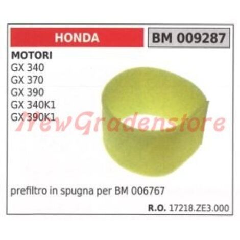 Préfiltre à air éponge HONDA moteur GX 340 370 390K1 390K1 009287