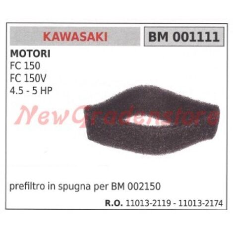 Préfiltre à air éponge KAWASAKI moteur FC 150 150V 4.5 5 HP 001111