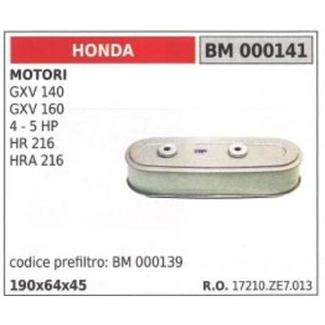 Préfiltre à air HONDA générateur GXV 140 5 4HP vertical