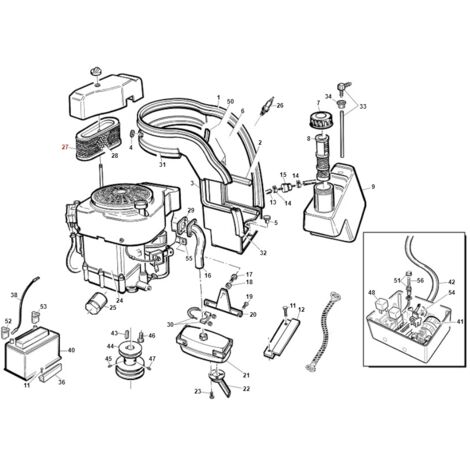 Préfiltre à air ORIGINAL GIANNI FERRARI TG machine d'exploitation avec moteur Briggs