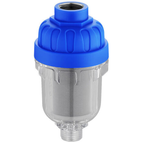 Préfiltre à sédiments – Filtre à eau pour robinet, réduction des sédiments dans l'eau, pré-filtre à sédiments, filtre à sédiments en acier inoxydable pour machines à laver – Purificateur d'eau (1/2")
