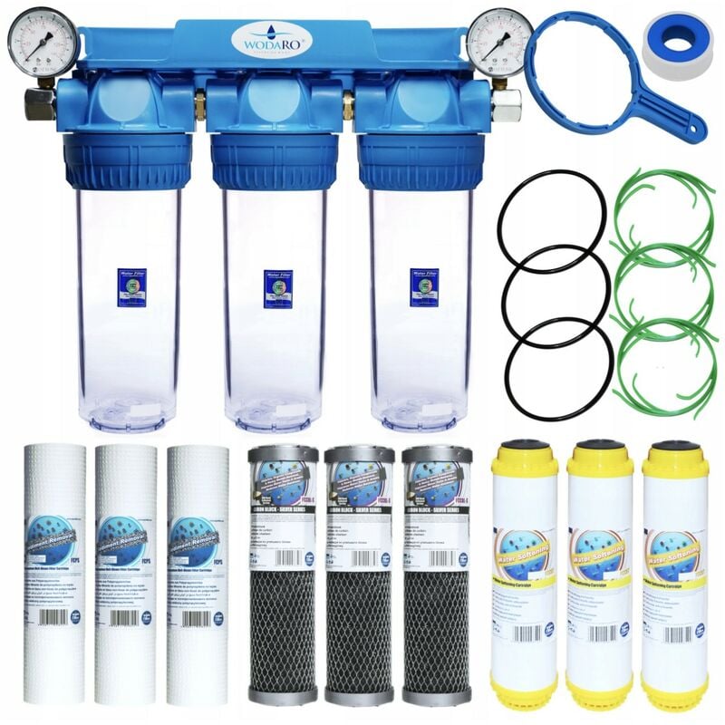 Préfiltre adoucisseur domestique à 3 étapes, fccst