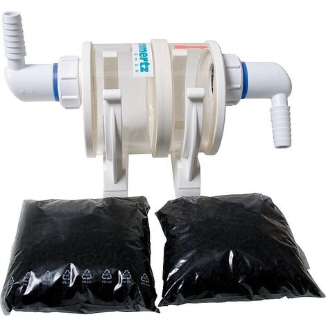 Préfiltre charbon actif pour condensats de chaudière fioul jusqu´à 37KW