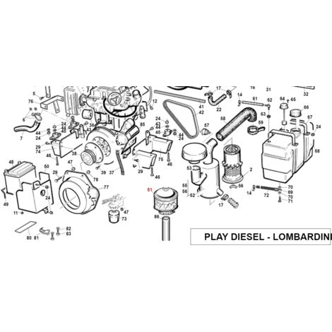 Préfiltre cyclonique ORIGINAL GIANNI FERRARI machine d'exploitation à moteur diesel
