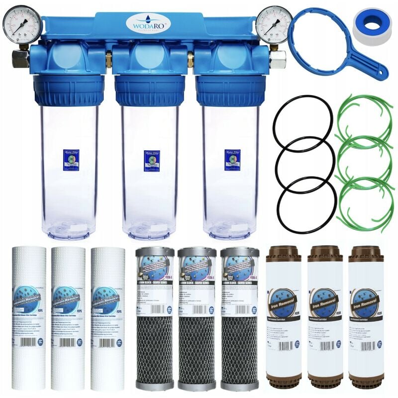 Préfiltre domestique à 3 étapes, GreenFilter fccfe