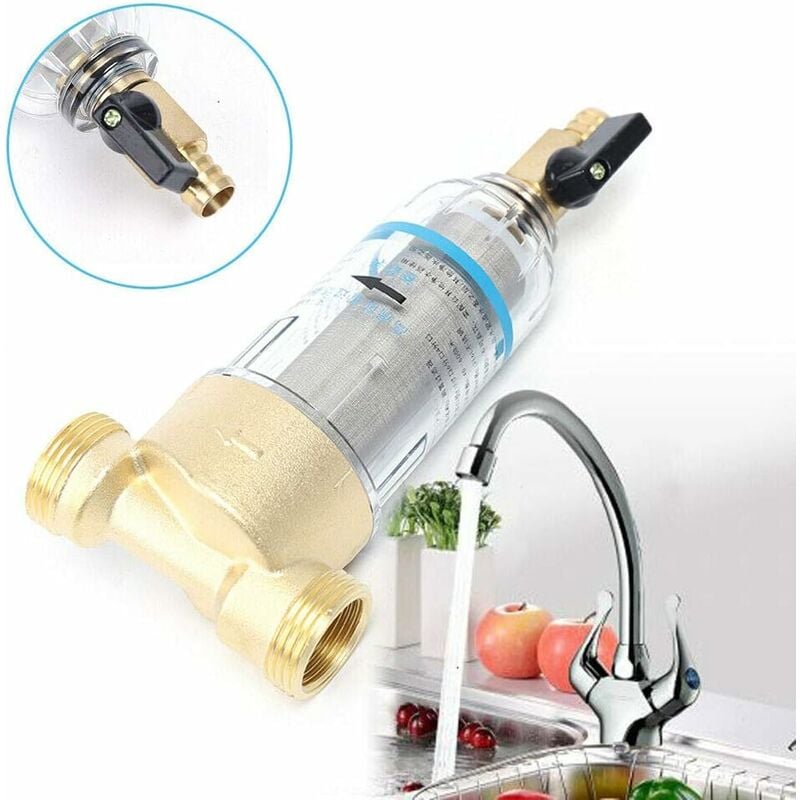 Senderpick - Préfiltre, pompes de jardin et travaux d'eau domestiques, débit d'eau, filtre à eau, filtre fin, jusqu'à 4000 l/h pour les filtres à eau