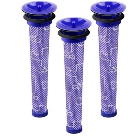 Préfiltre pour aspirateur sans sac – Compatible Dyson V6/V7/V8/DC62 – Filtre lavable en mousse haute performance – Lot de 2