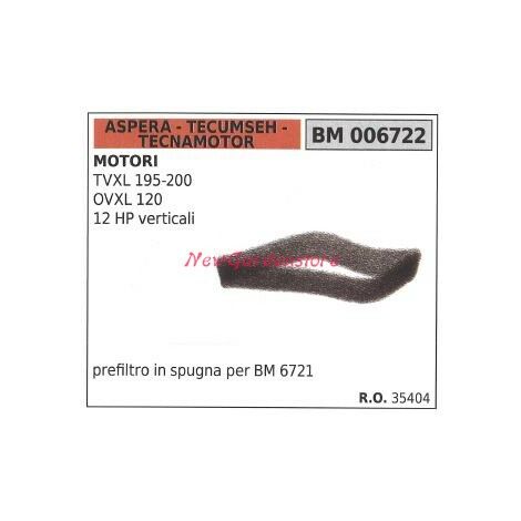 Prefiltro aria ASPERA motore rasaerba tosaerba tagliaerba TVXL 195-200 006722
