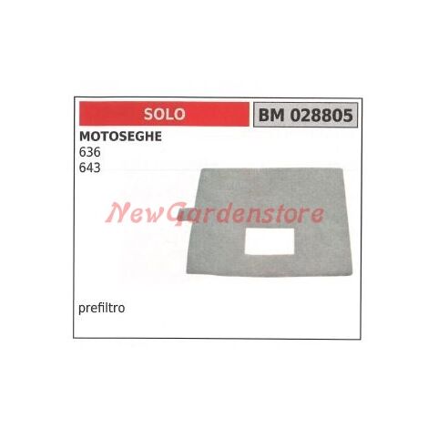 Prefiltro aria SOLO per motosega 636 643 028805