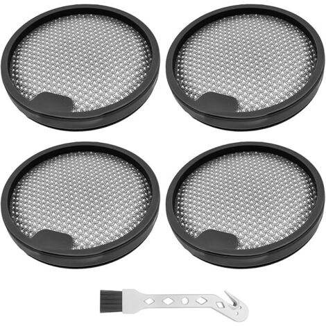 Prefiltro HEPA para accesorios de aspiradora Dreame T10 / T20 / T30 / R10 / R10 Pro / R20 / R20 Pro, filtro para repuestos de aspiradora Xiaomi G9 / G10 lavable (4 prefiltros, 1 cepillo de limpieza)