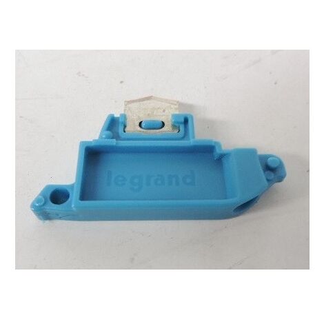 Préhenseur neutre bleu pour bloc de jonction sectionnable à vis ou ressort (sachet de 10) Viking 3 LEGRAND 037516