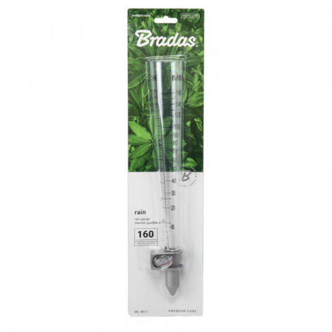 Preis-Zone Bradas 9721 - Pluviomètre (jusqu'à 160 mm/m2, support d'eau de pluie)