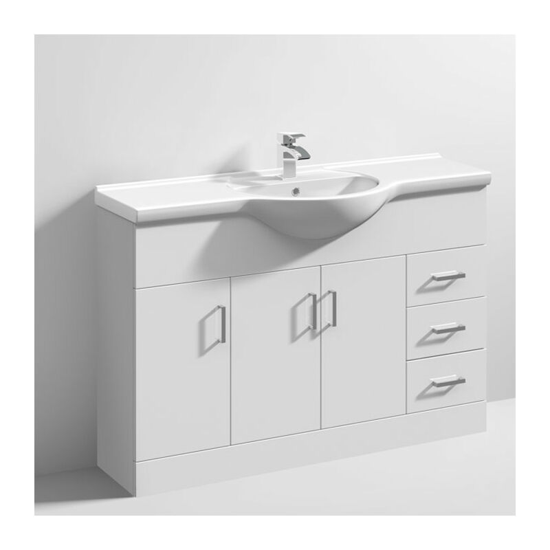 Mayford Bathroom Vanity Unit with Basin 1200mm Wide - 1 Tap Hole - Nuie