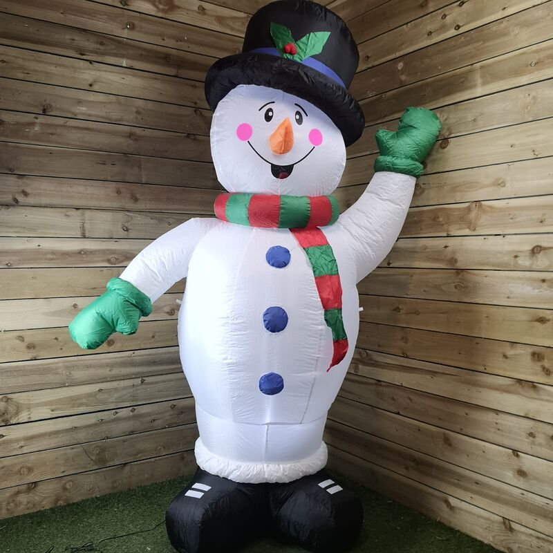 Premier 2.4M Indoor And Outdoor Inflatable Lit Snowman