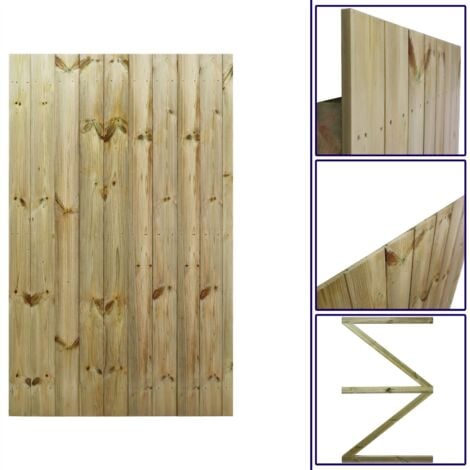 PREMIER GARDEN SUPPLIES 105cm Wide Semi-Braced Flat Top Gate