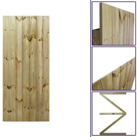 Premier 6ft Tongue & Groove 75cm Wide Semi-Braced Flat Top Gate